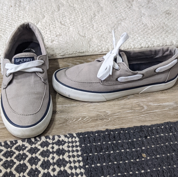 Sperry Shoes - Sperry Top-Sider sneakers boat shoes slide on 7 Gray
